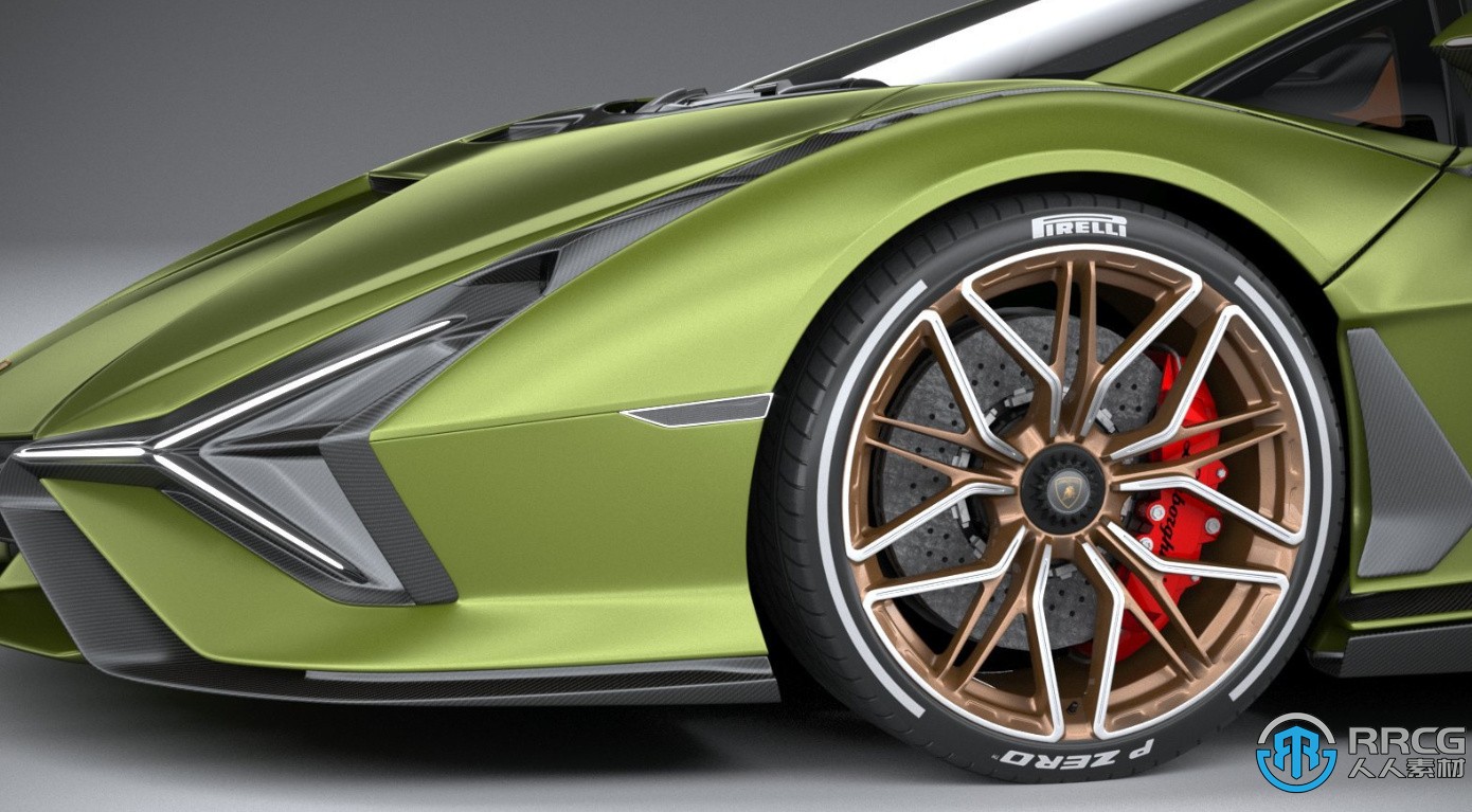 兰博基尼Lamborghini Sian 2020款超跑汽车3D模型