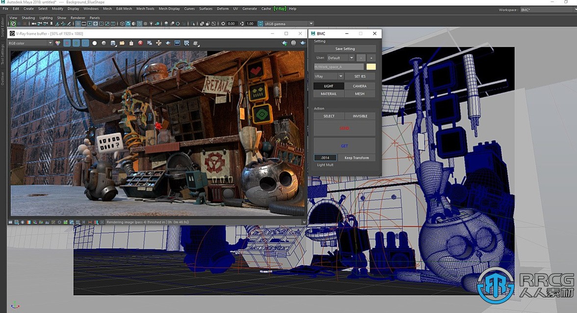 Blender与Maya场景转换器Blender插件V1.0版
