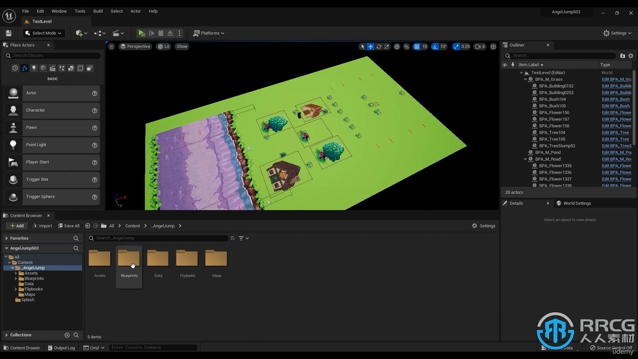 UE5虚幻引擎使用蓝图制作手机游戏训练视频教程