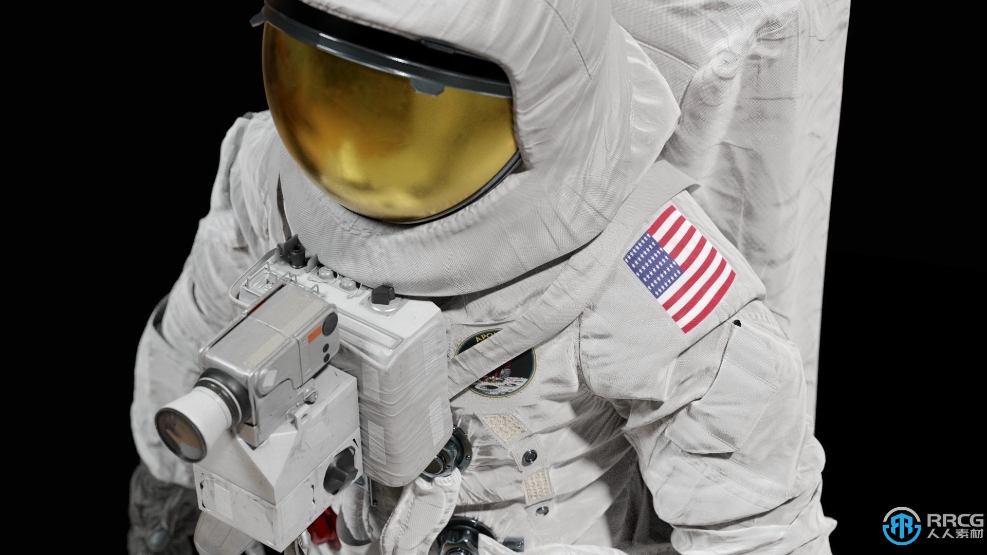 美国宇航局NASA阿波罗11号太空宇航服高精度3D模型