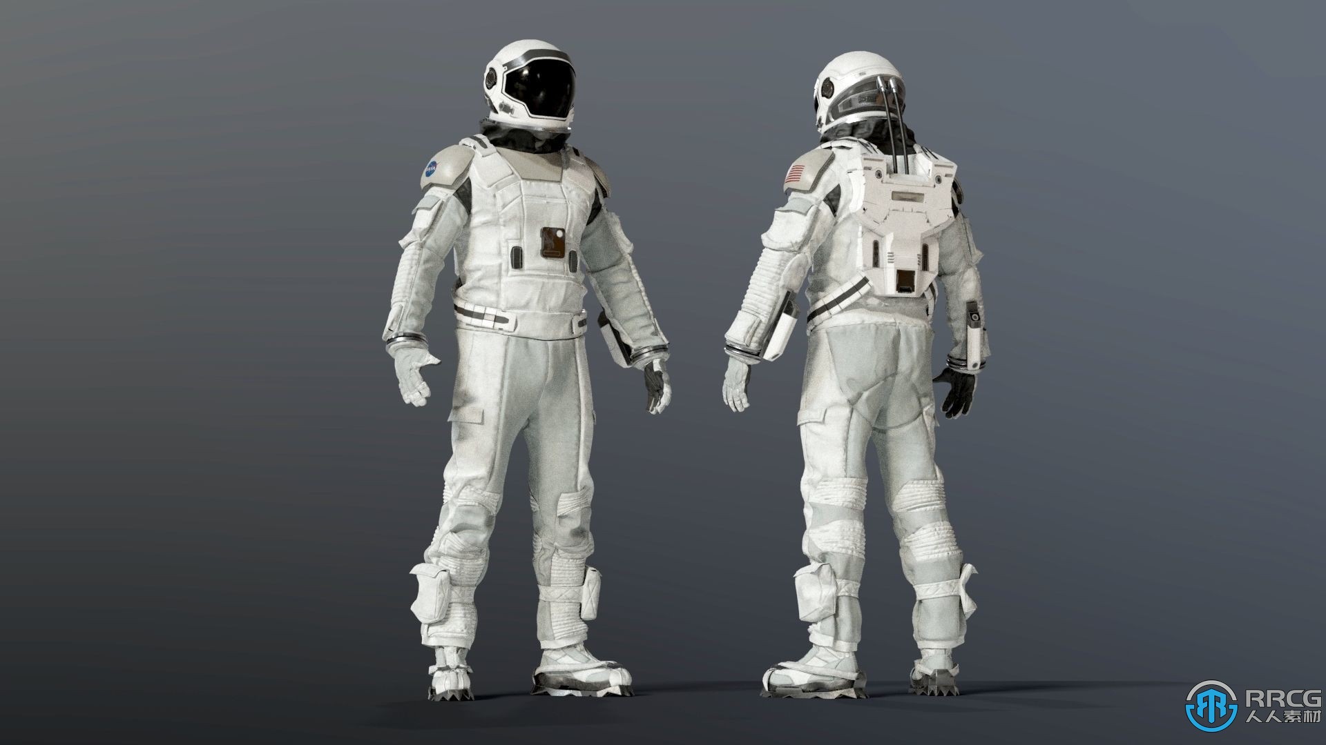 宇宙星际太空宇航服高精度3D模型