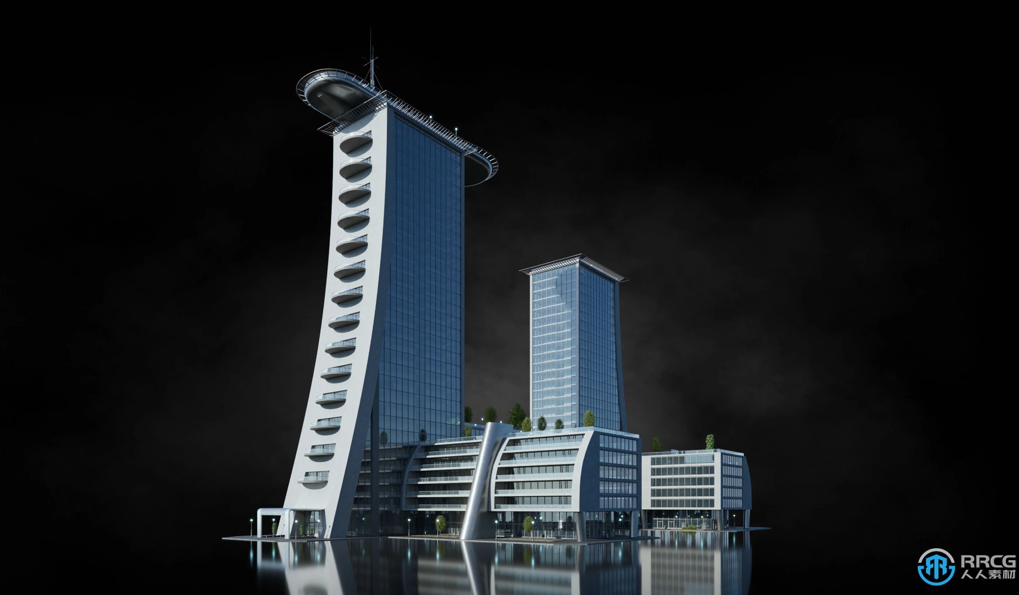 现代化海湾边辉煌城市旧金山建筑景观3D模型合集