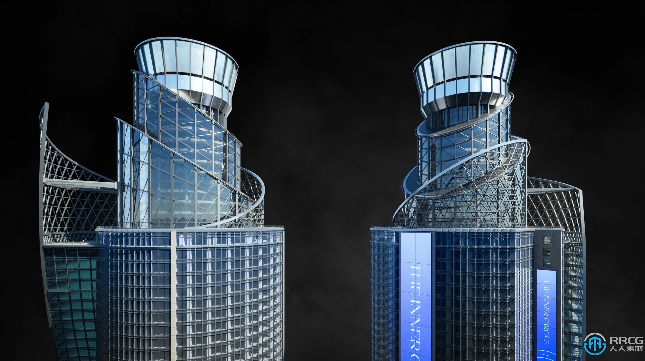 现代化海湾边辉煌城市旧金山建筑景观3D模型合集