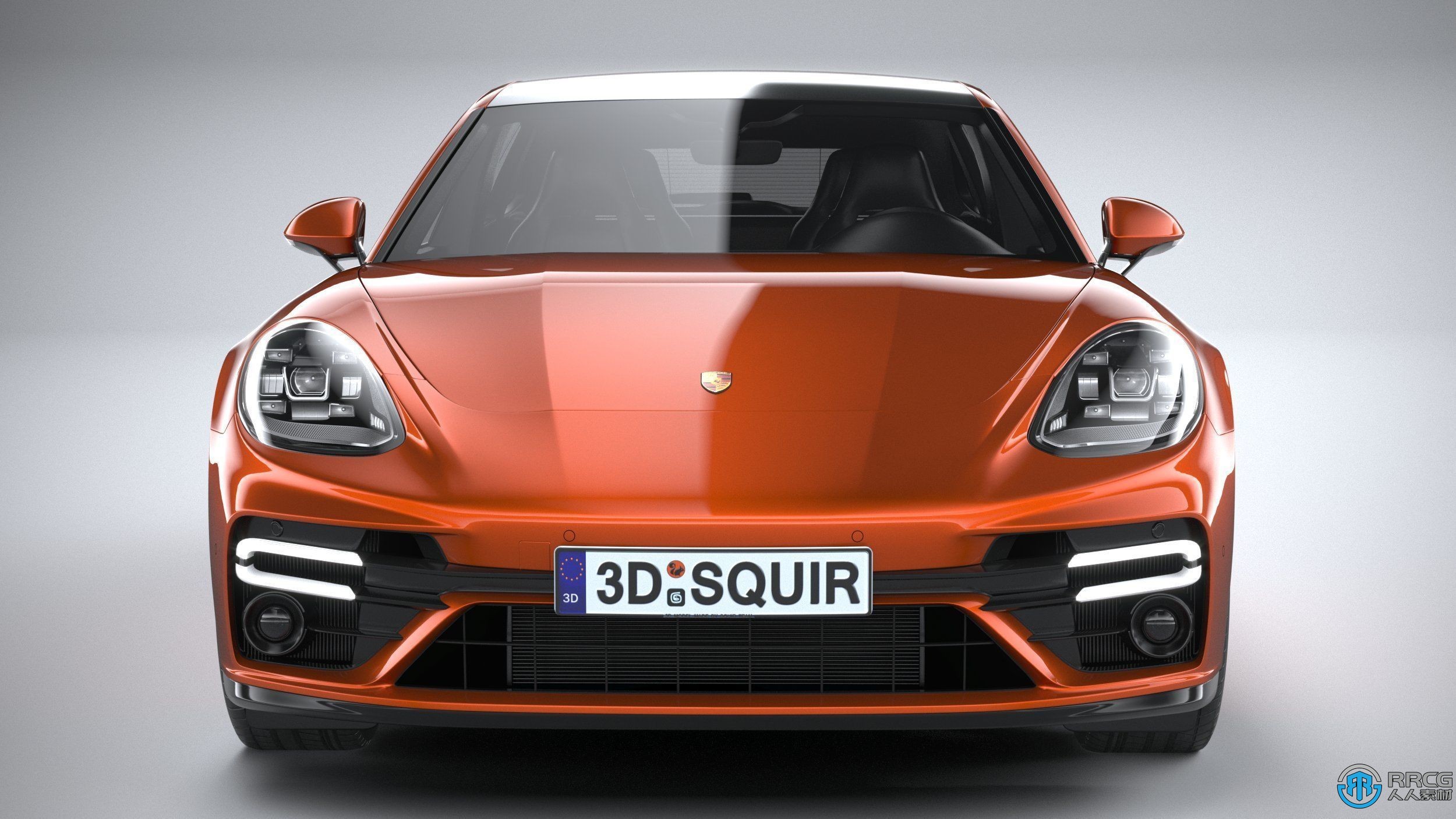 保时捷Porsche Panamera Turbo S Sport Turismo 2021款跑车汽车3D模型