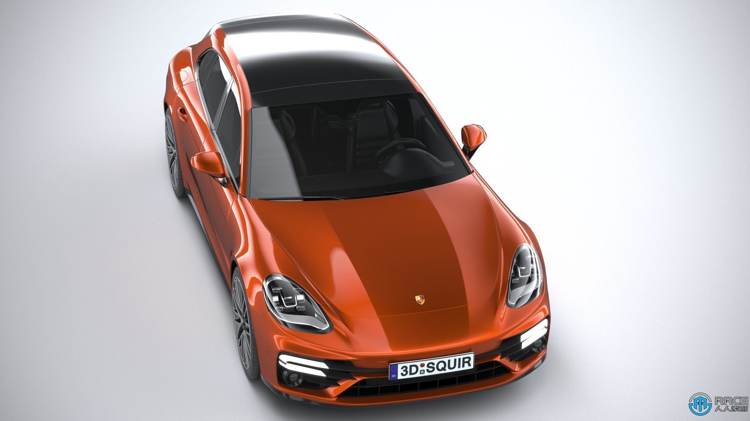 保时捷Porsche Panamera Turbo S Sport Turismo 2021款跑车汽车3D模型
