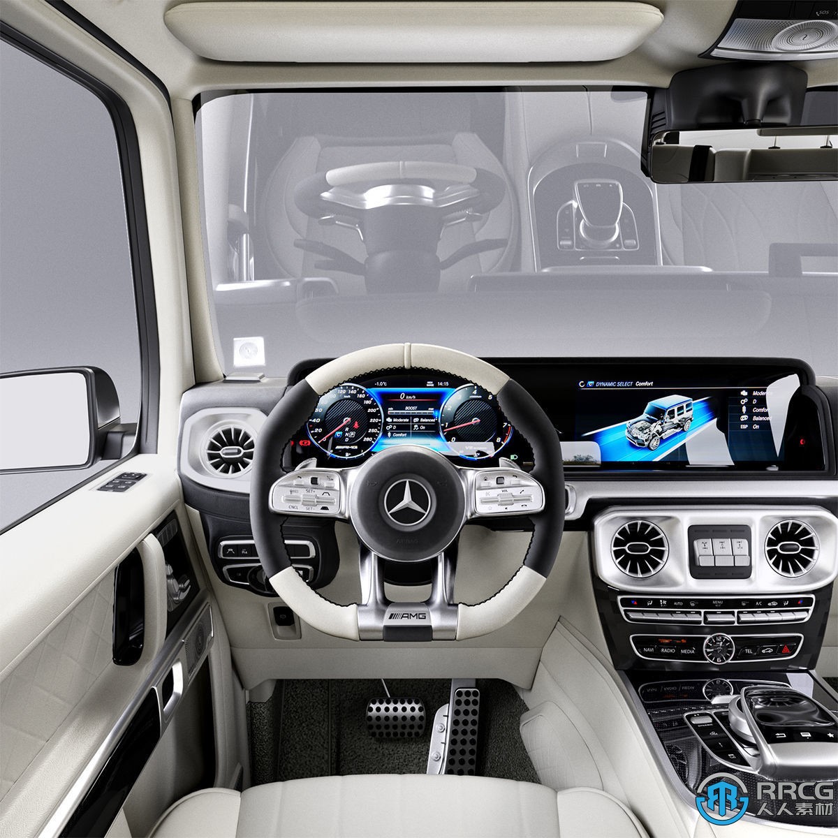 奔驰Mercedes Benz G63 AMG越野SUV汽车3D模型