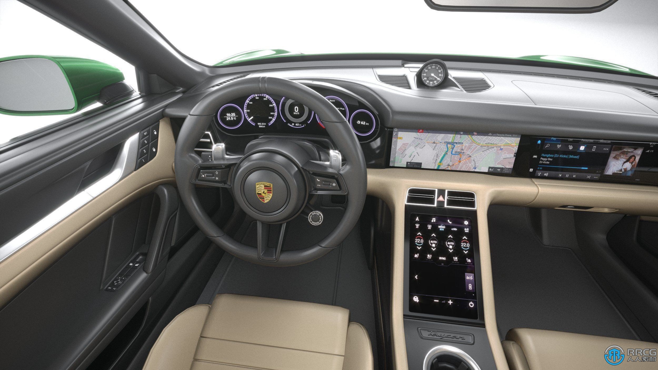 保时捷凯宴Porsche Taycan Turbo S Cross Turismo 2021款SUV越野汽车3D模型