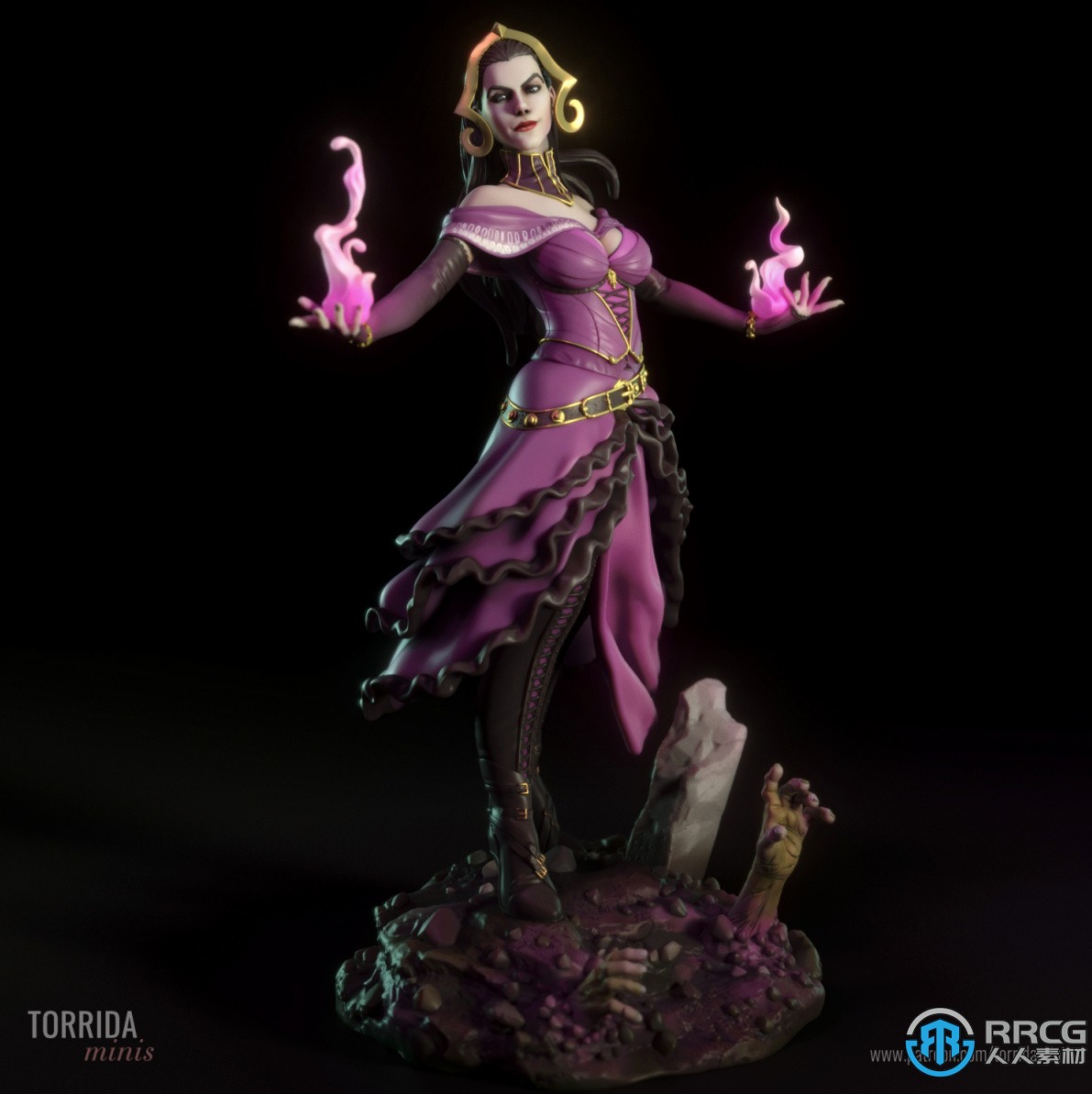 萬智牌游戲角色莉蓮娜維斯雕塑3D打印模型