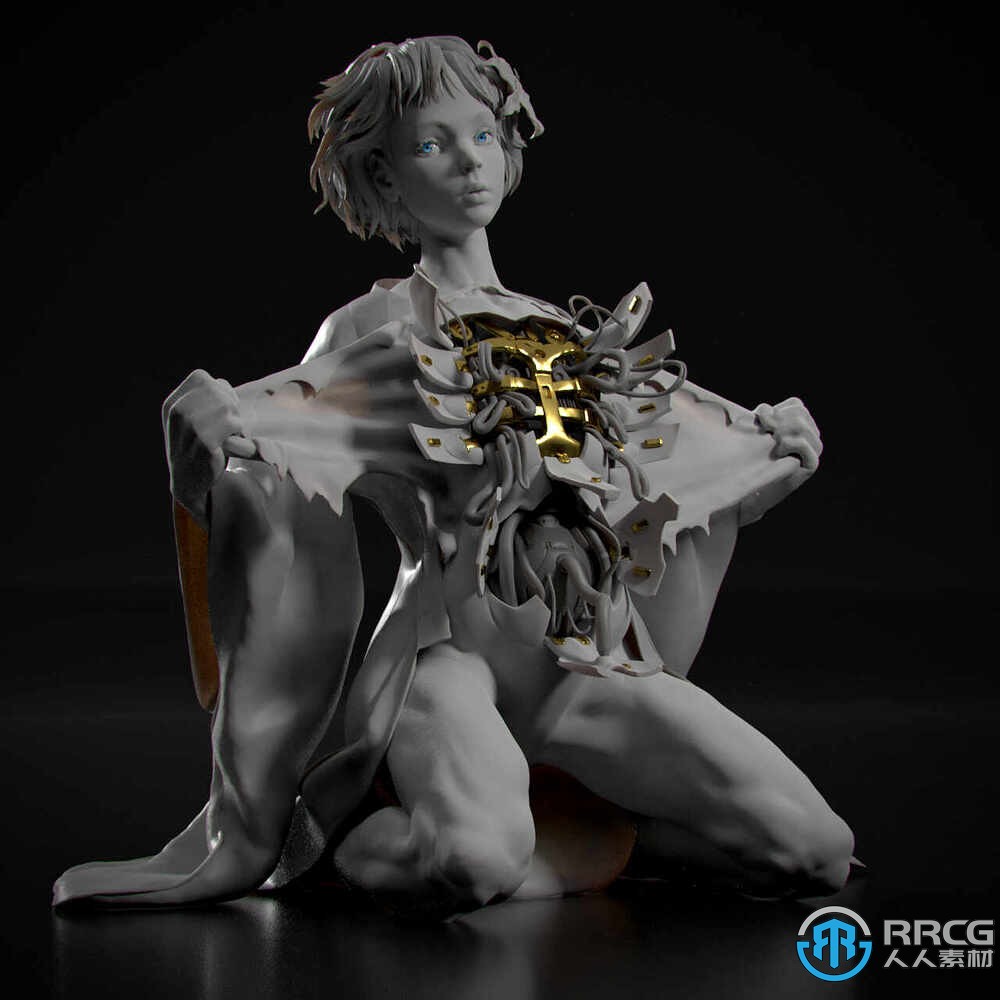 攻殼機動隊動漫角色雕塑3D打印模型