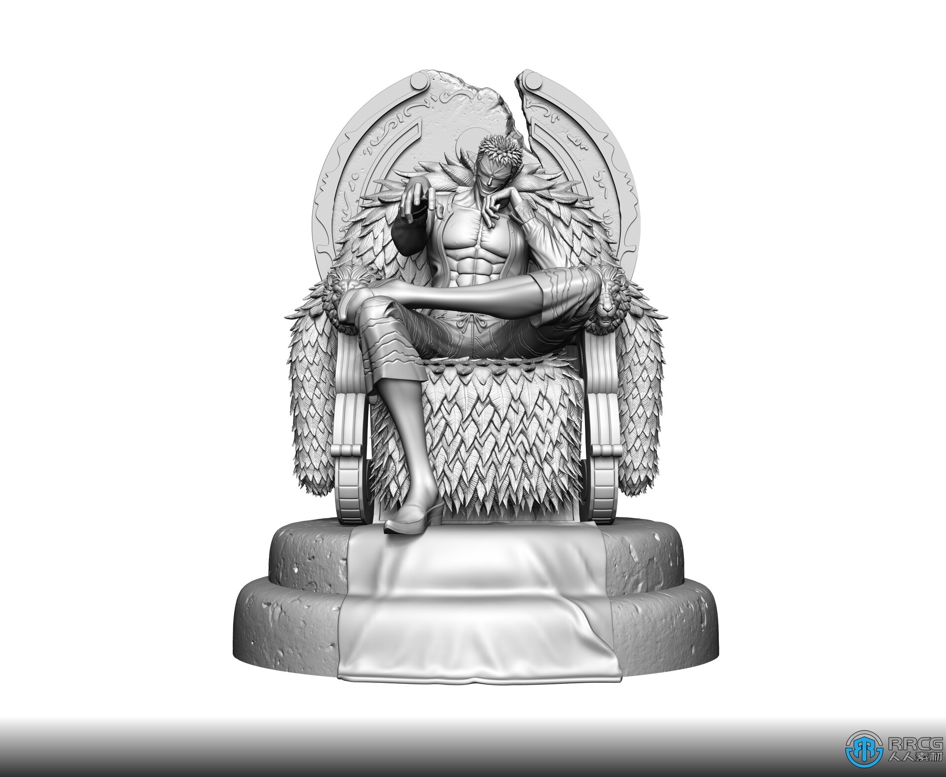 多弗朗明哥海贼王动漫角色雕塑3D打印模型