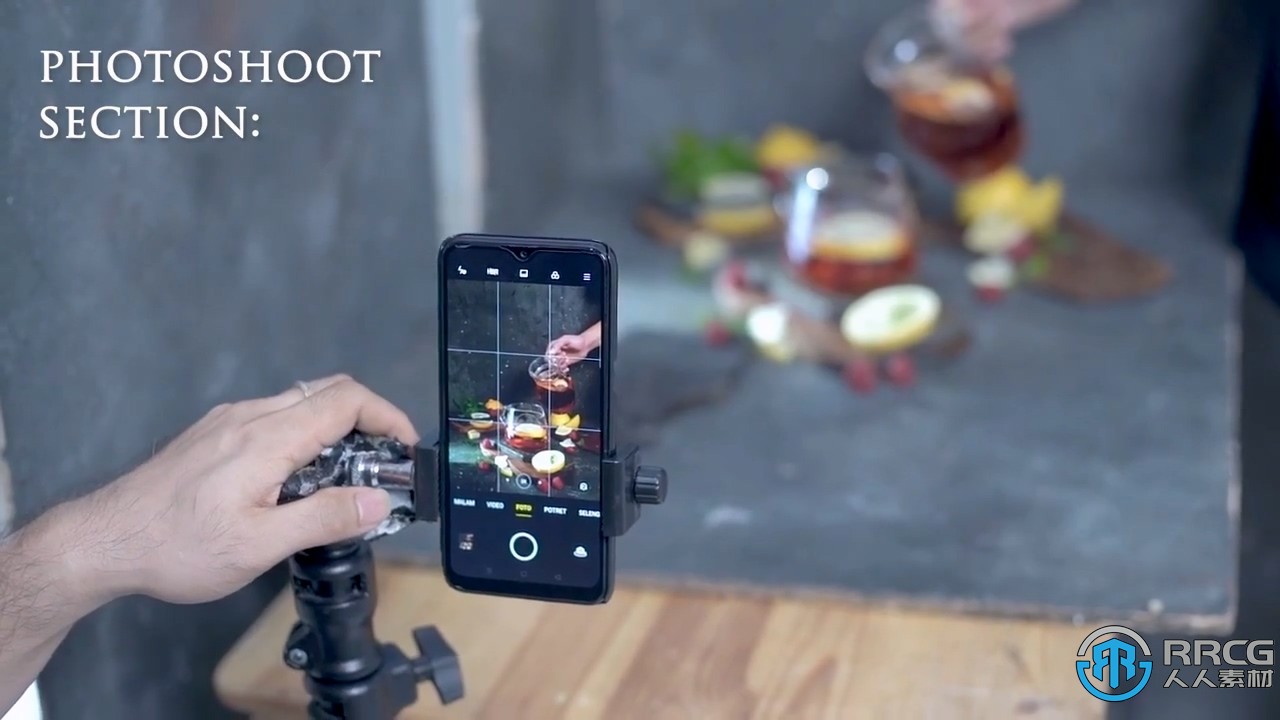 悬浮食品美食手机摄影技术视频教程