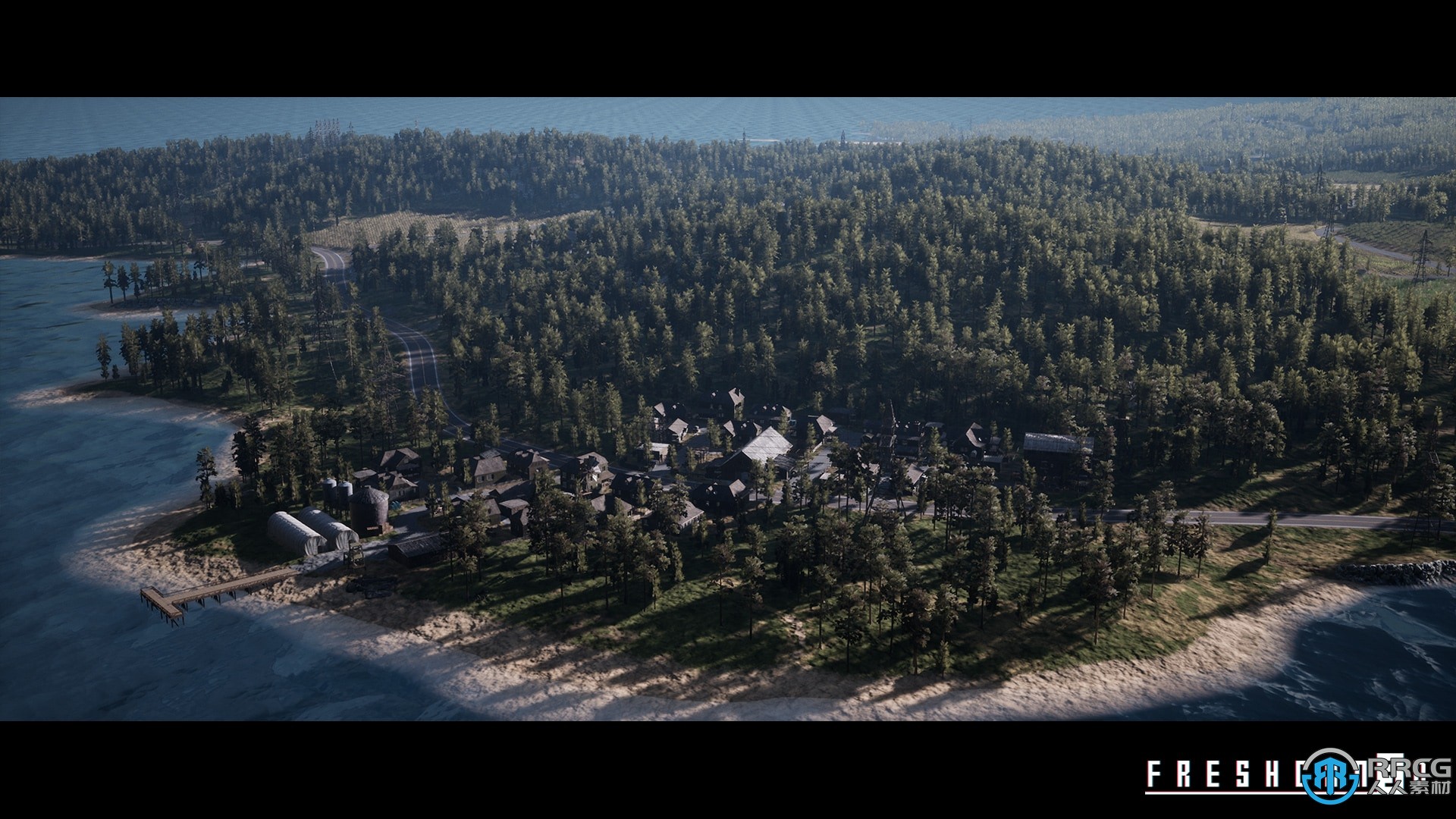 大逃杀开放世界岛屿地图环境场景Unreal Engine游戏素材资源