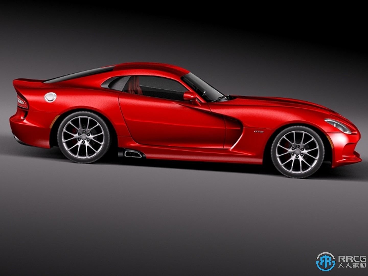 道奇蝰蛇Dodge Viper GTS 2013款超跑汽车3D模型