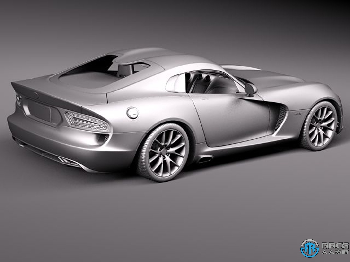 道奇蝰蛇Dodge Viper GTS 2013款超跑汽车3D模型