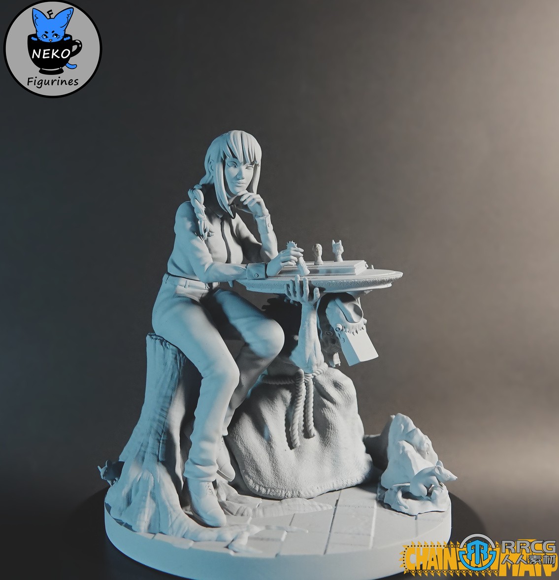 玛奇玛Makima链锯人动漫角色雕塑3D打印模型