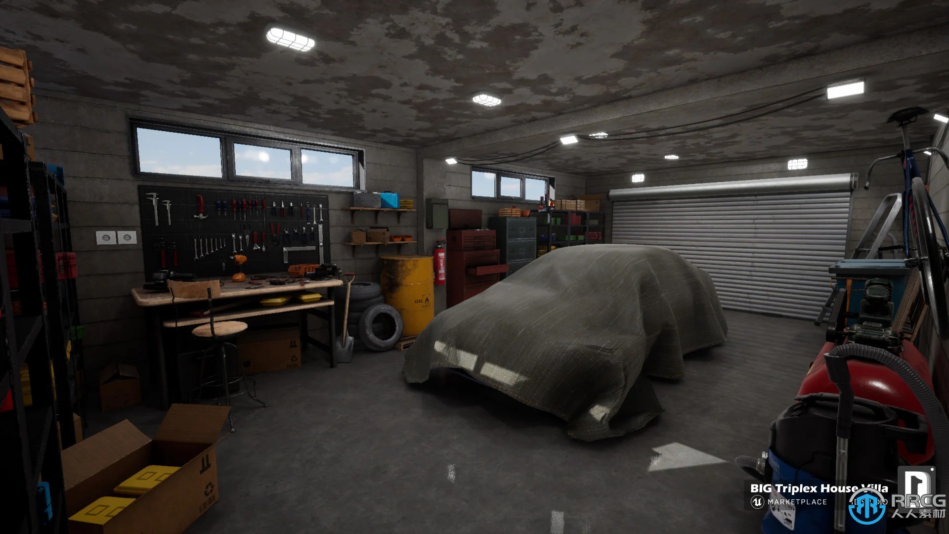 超豪华别墅建筑室内外场景Unreal Engine游戏素材资源