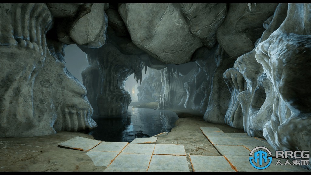哥特风格海岛城堡环境场景Unreal Engine游戏素材资源