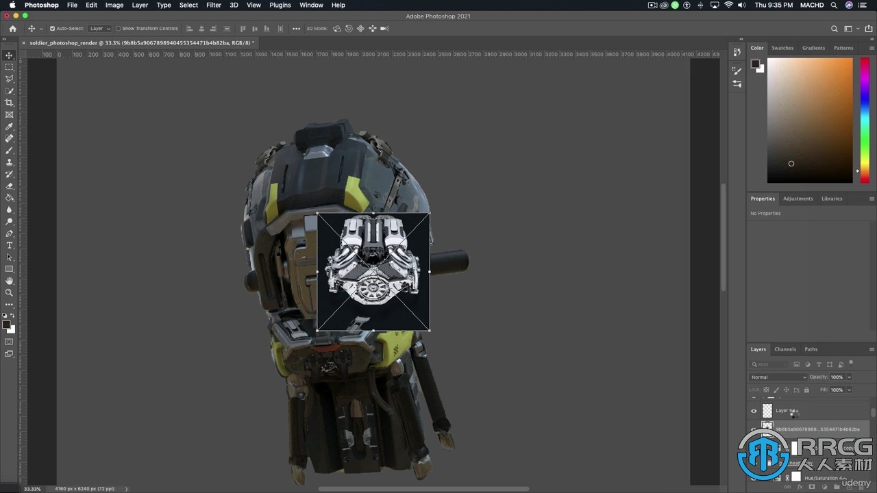 机器人影视游戏角色概念艺术完整制作流程视频教程