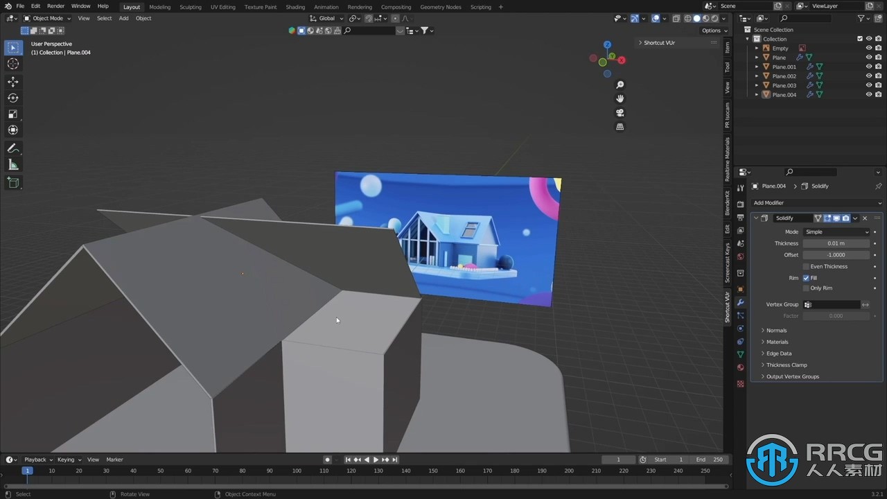 Blender迷你小房子完整建模制作视频教程