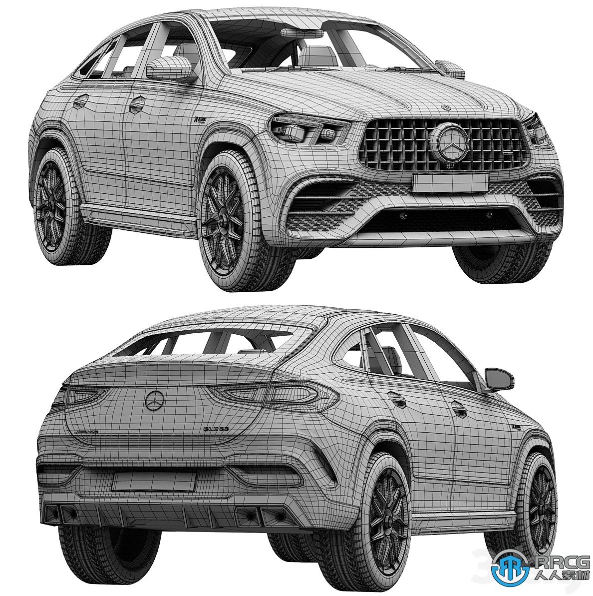 奔驰Mercedes-Benz AMG GLE 63 Coupe 2021款汽车3D模型