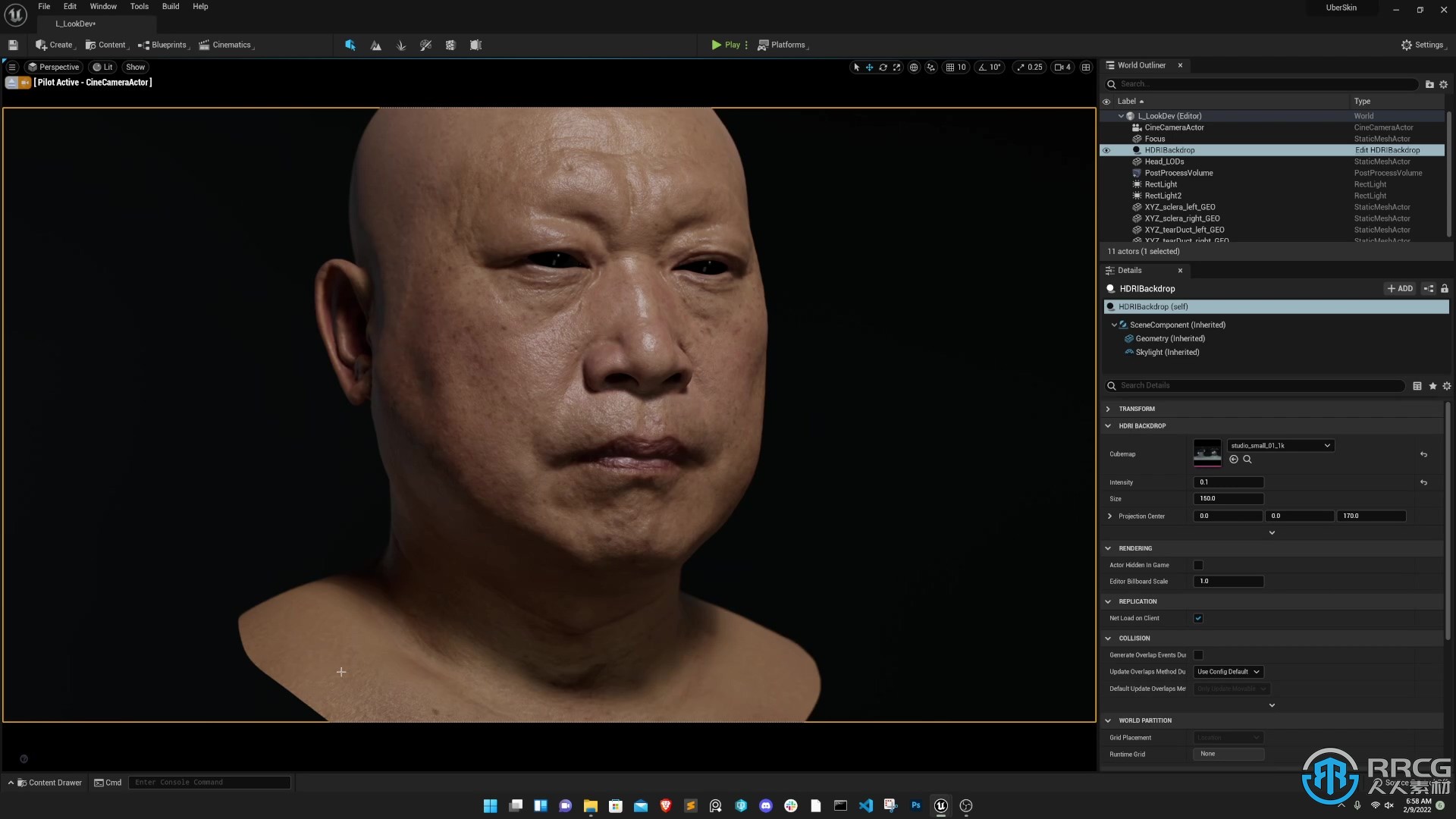 UE5虚幻引擎人物皮肤纹理制作视频教程