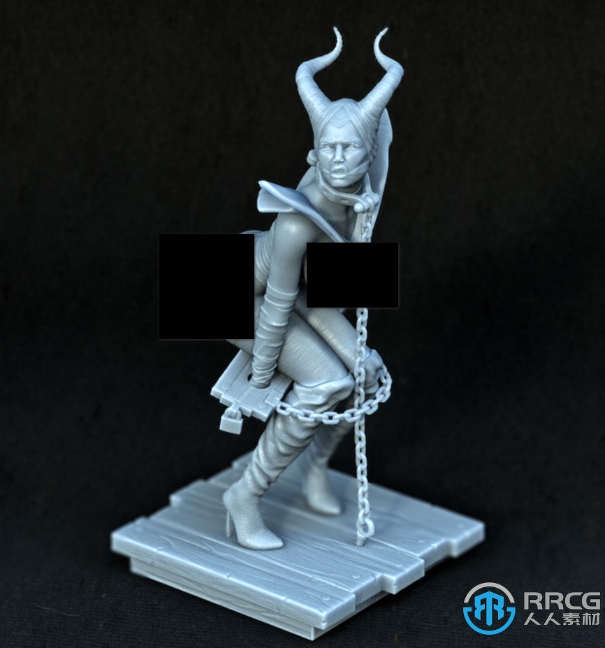 沉睡魔咒玛琳菲森影视角色无耻造型雕塑3D打印模型