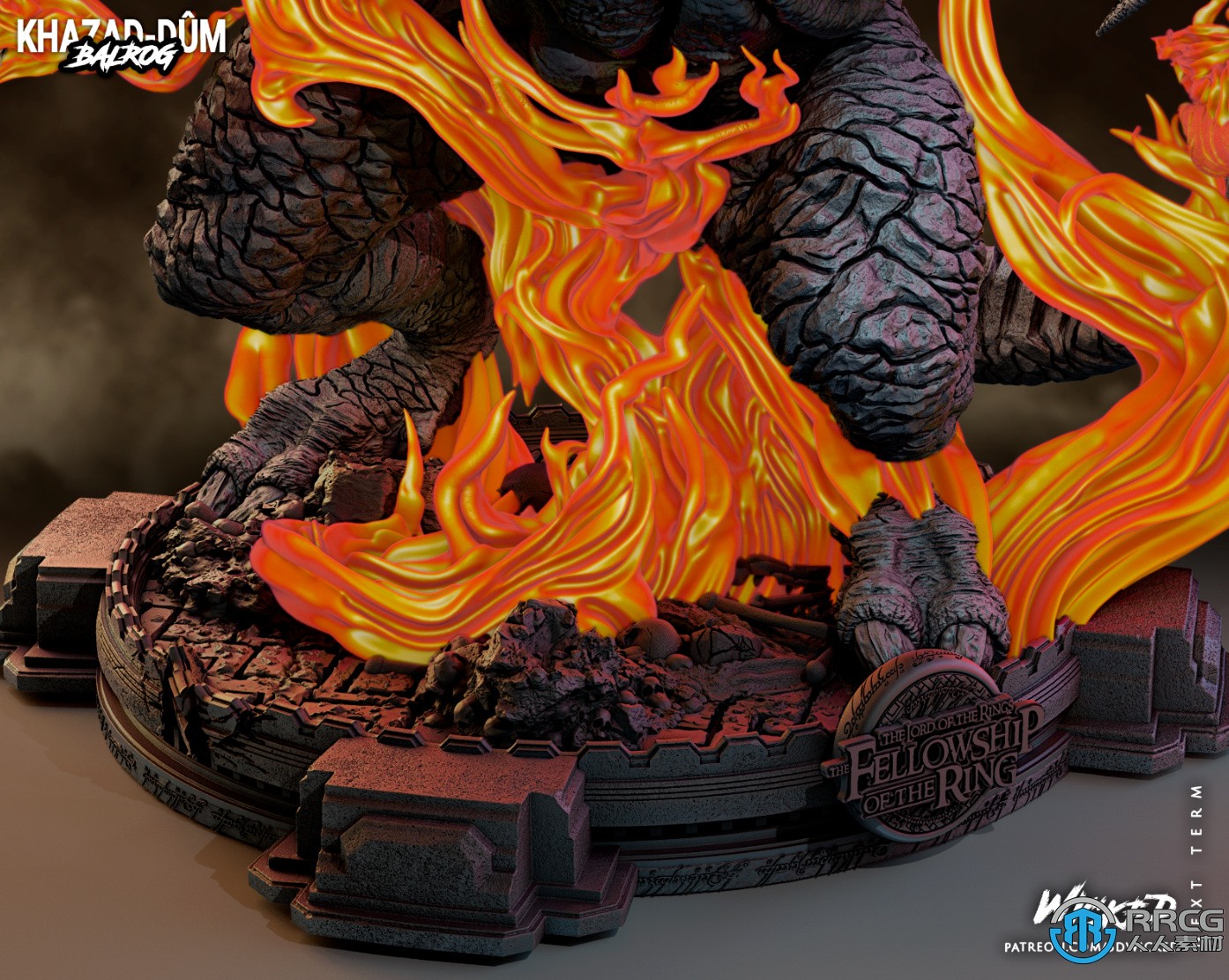 炎魔Balrog影视角色雕塑3D打印模型