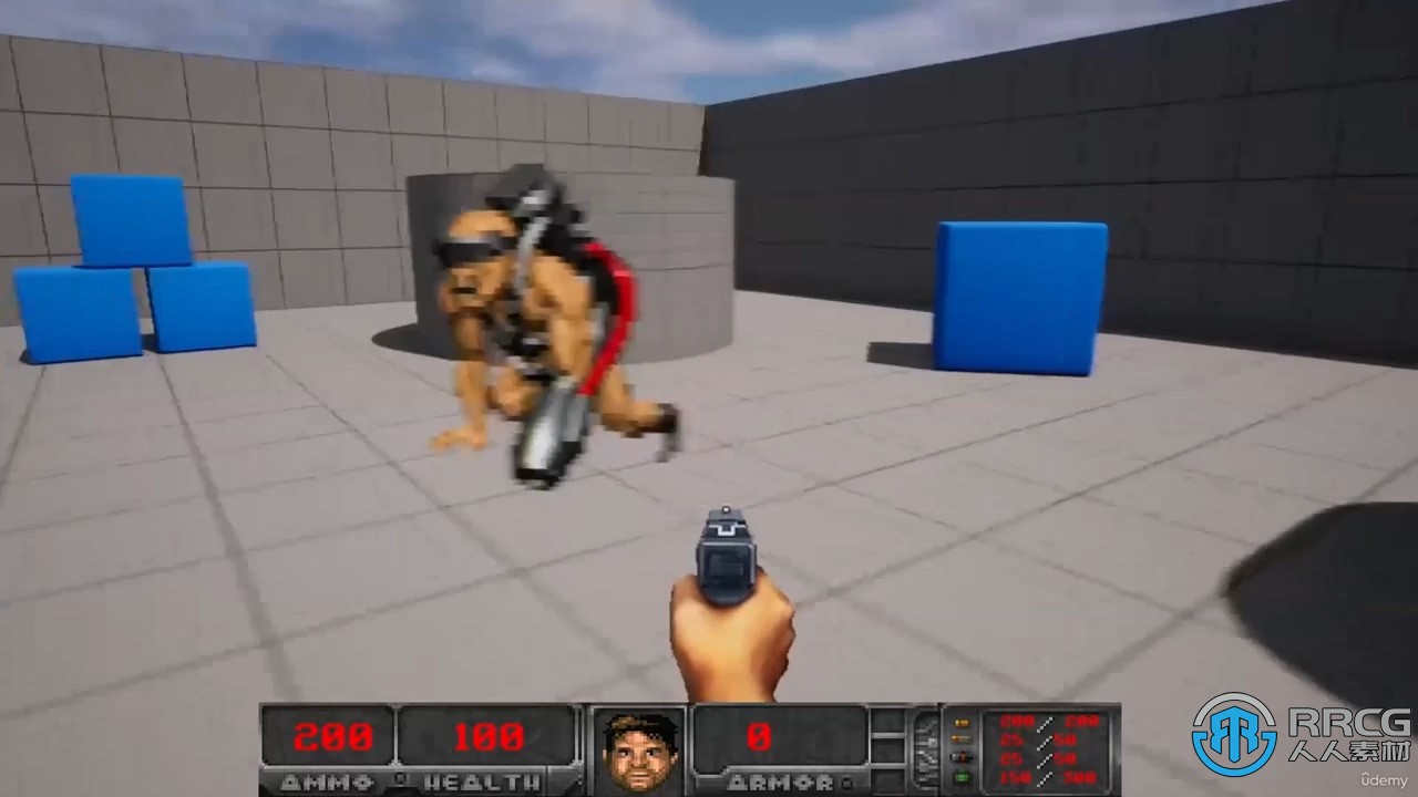 UE5虚幻引擎制作毁灭战士复古FPS游戏视频教程