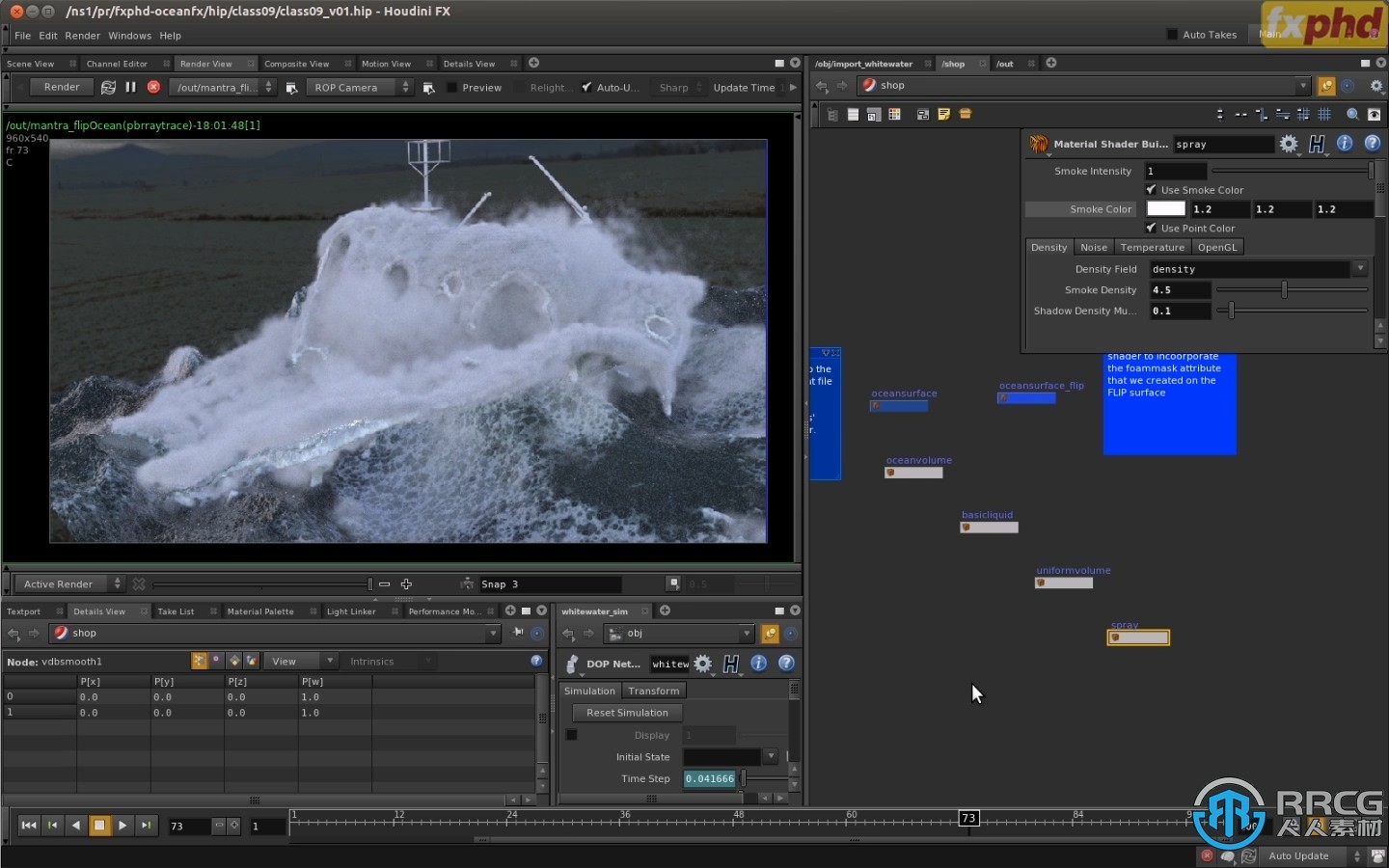Houdini海洋CG特效镜头实例制作视频教程