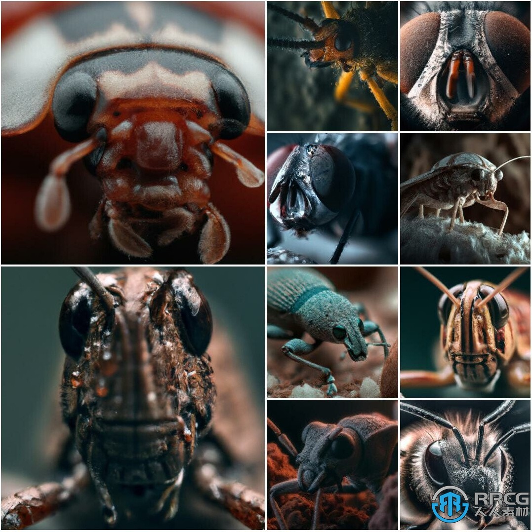 150张神秘昆虫微距拍摄高清参考图合集