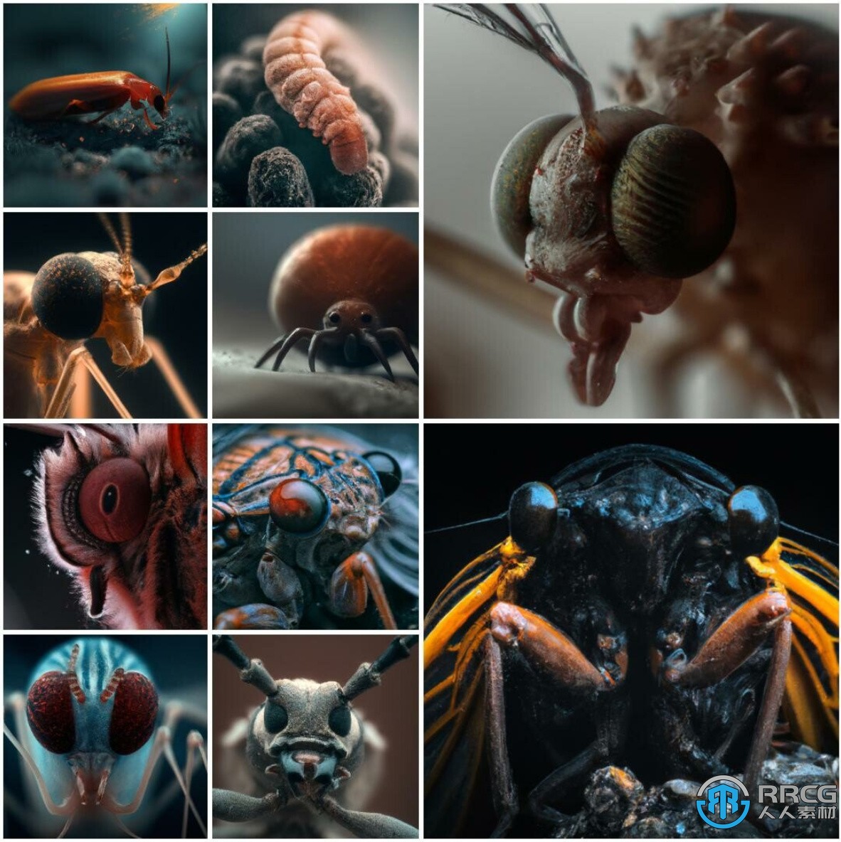 150张神秘昆虫微距拍摄高清参考图合集