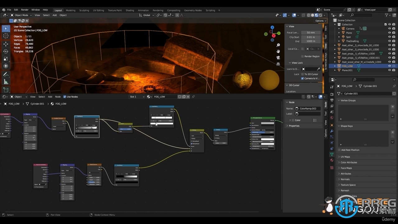 Blender 3D建模和渲染基础核心技术训练视频教程