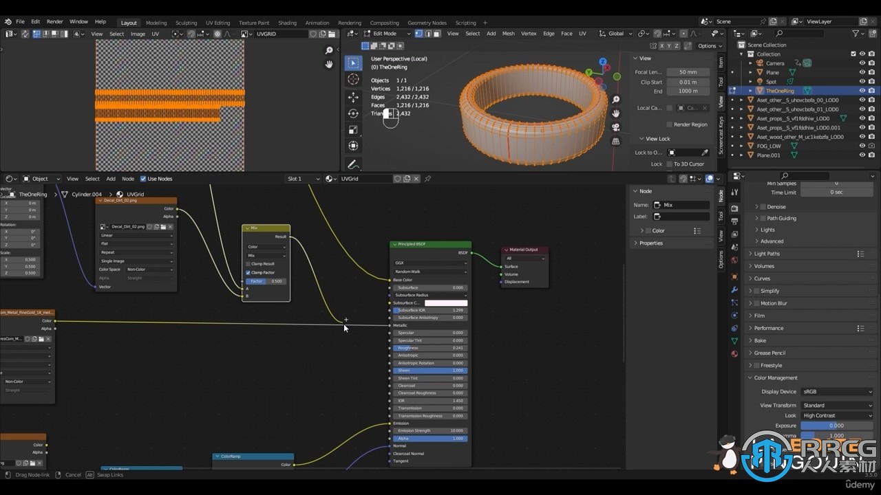 Blender 3D建模和渲染基础核心技术训练视频教程