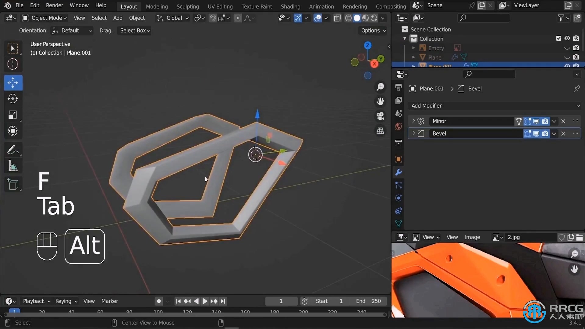 Blender未来派逼真摩托车建模制作视频教程