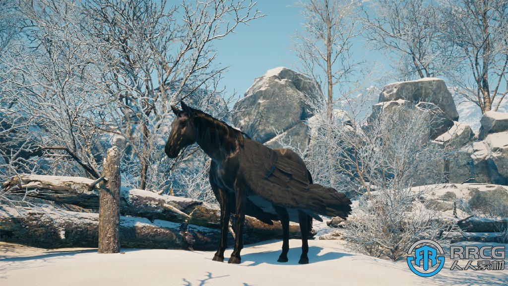 马匹模型骑马动画Unreal Engine游戏素材