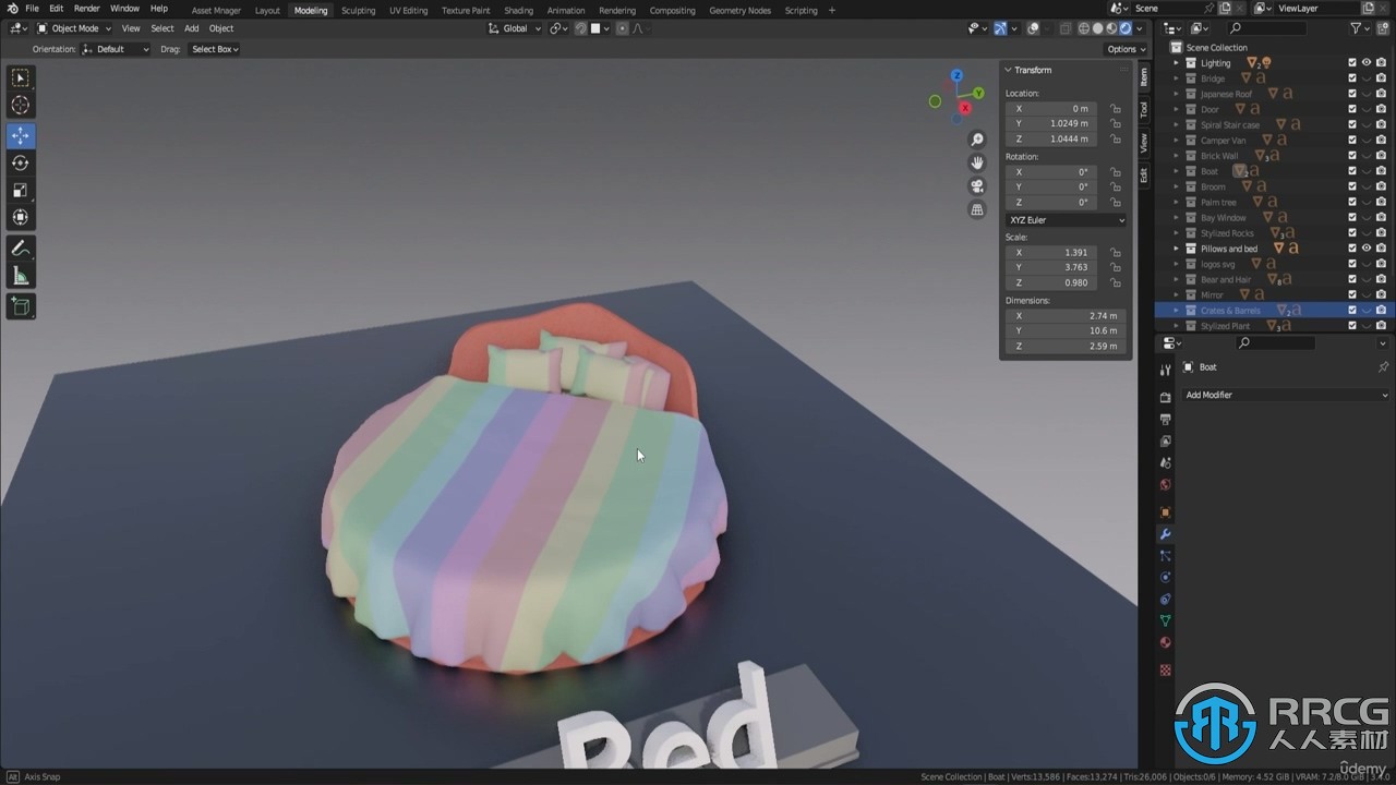 Blender 3D建模世界初学者训练营视频教程