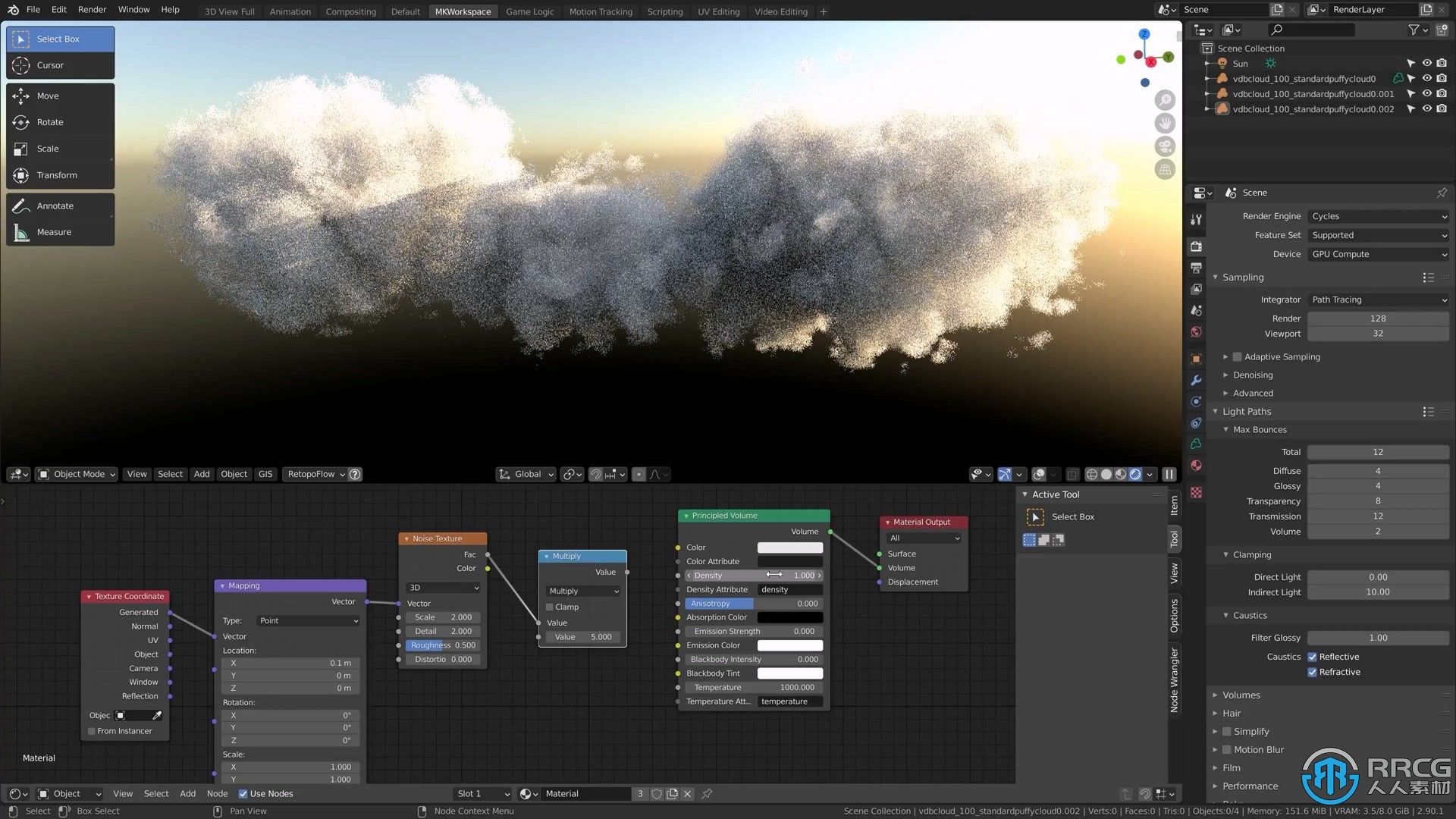 Blender大规模3D自然景观完整实例制作视频教程