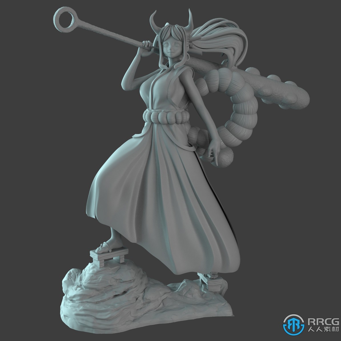 大和《海贼王航海王》动漫角色雕塑3D打印模型