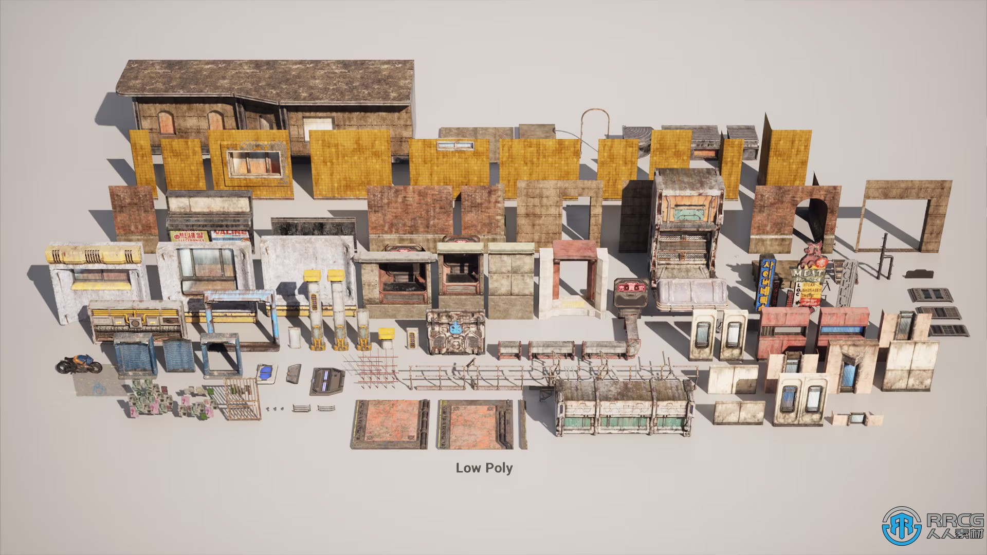 赛博朋克未来城市环境场景Unreal游戏素材