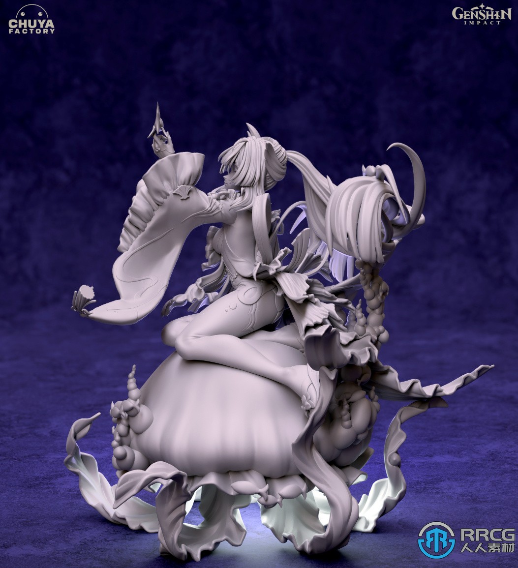 珊瑚宫心海《愿神》游戏角色雕塑3D打印模型