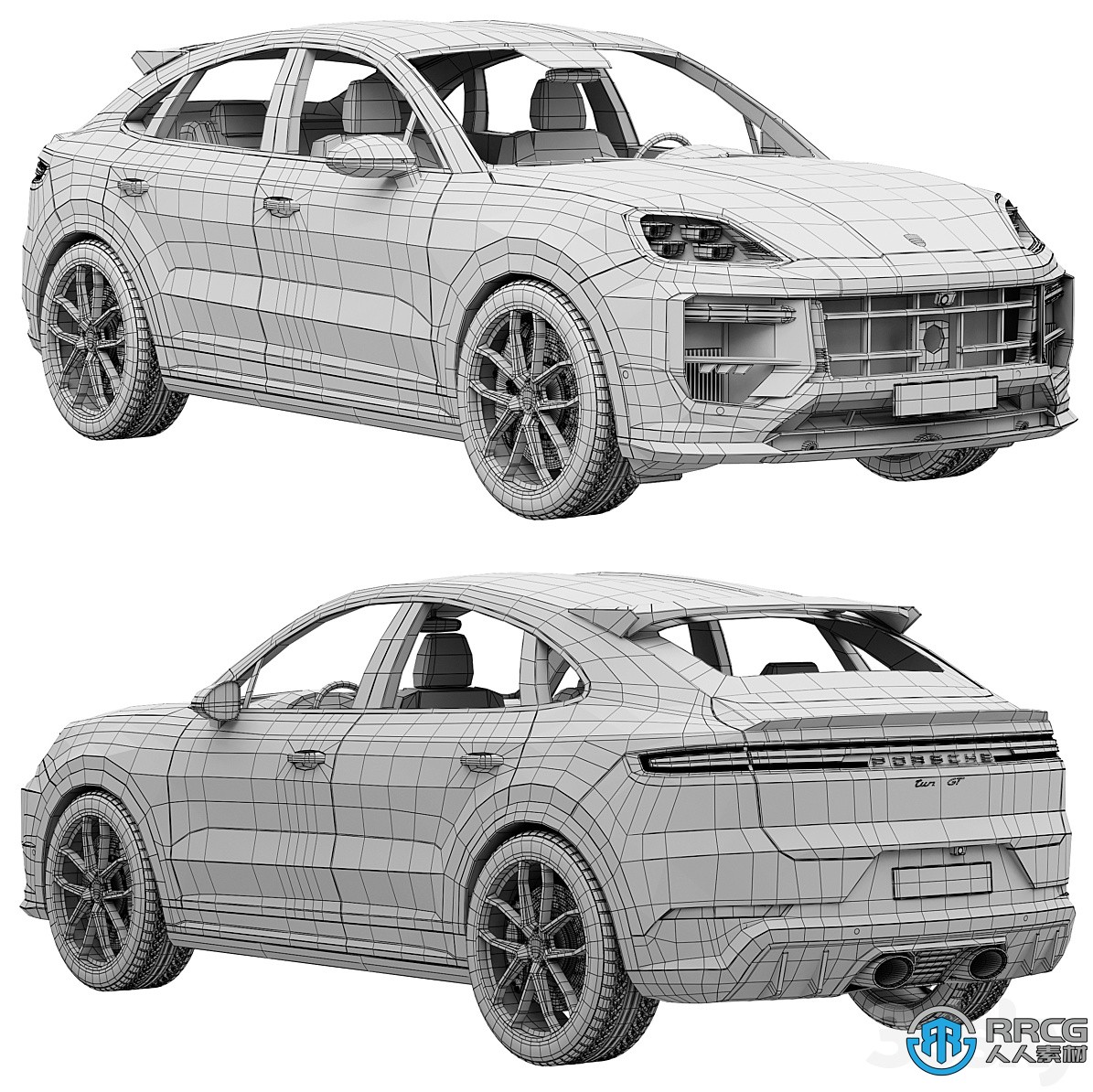 保时捷卡宴Porsche Cayenne Turbo GT 2024款汽车3D模型