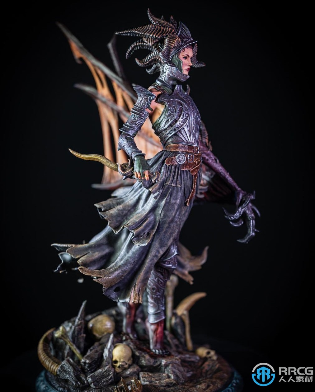 荆棘女王恶魔战士角色雕塑3D打印模型