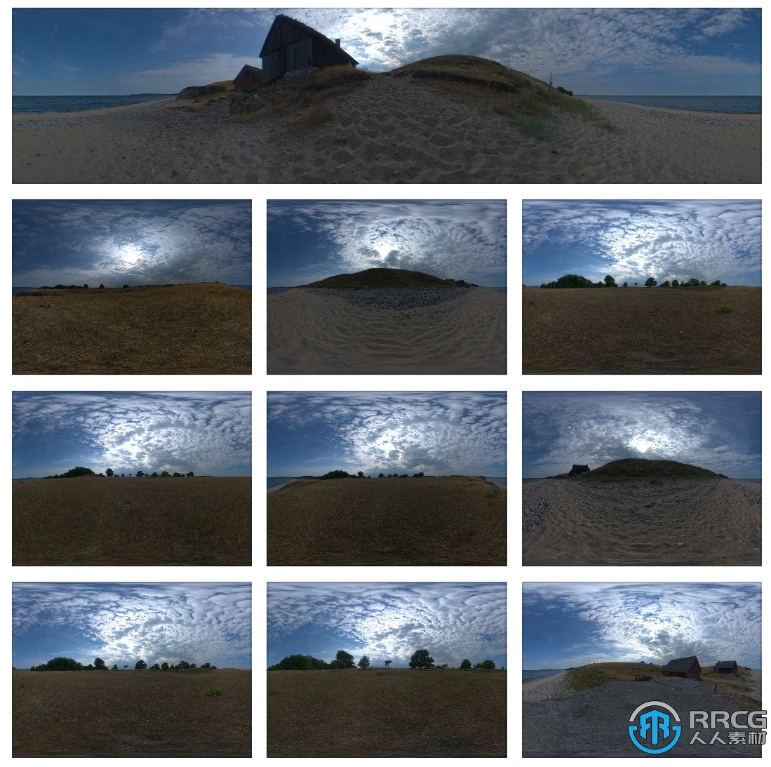 VIZ HDRI微型小岛岛屿全景图片合集