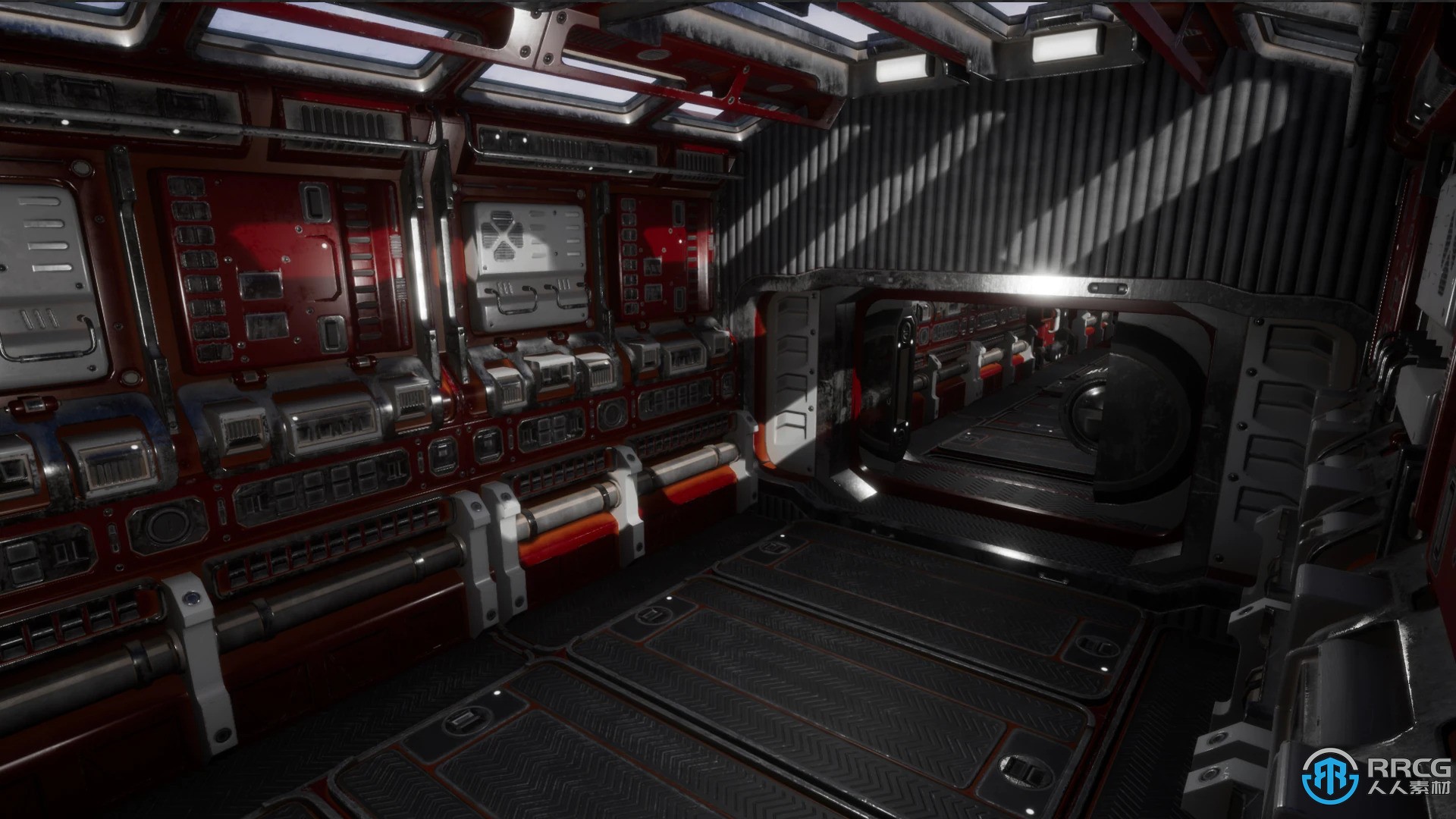 模块化科幻工程储藏室环境场景Unreal游戏素材