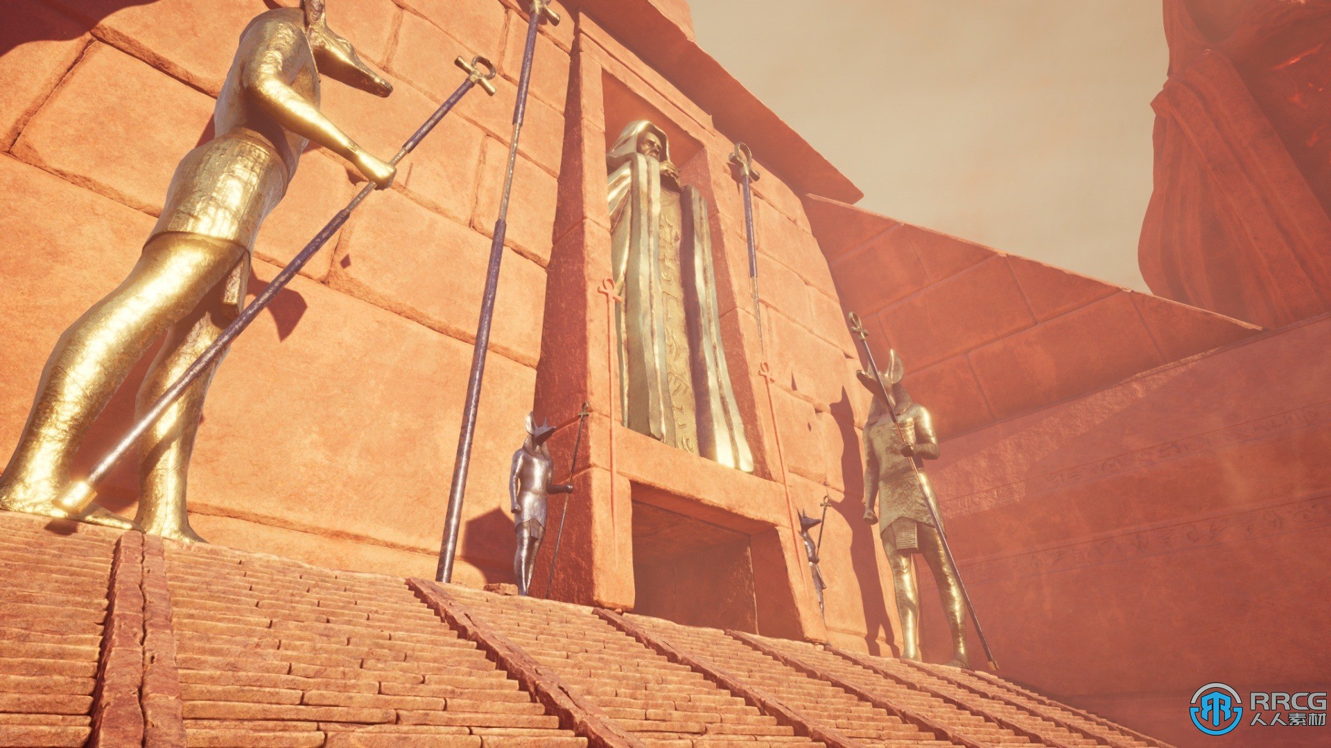 神秘外星沙漠神庙环境场景Unreal游戏素材