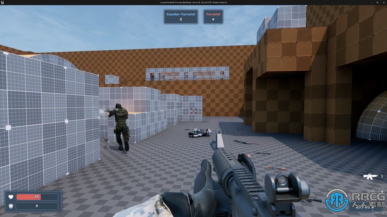 UE5虚幻引擎蓝图FPS多人射击游戏制作视频教程