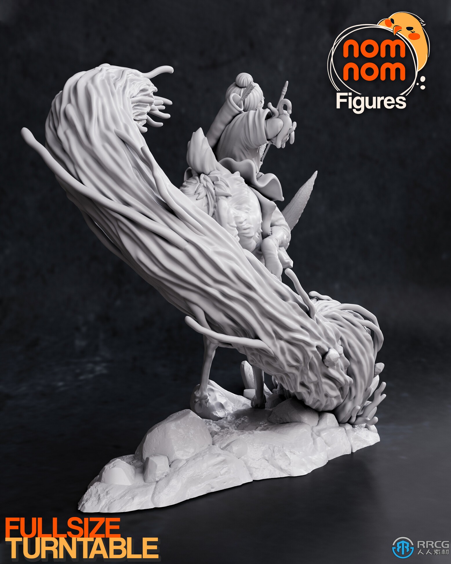 阿席达卡《幽灵公主》动画角色雕塑3D打印模型