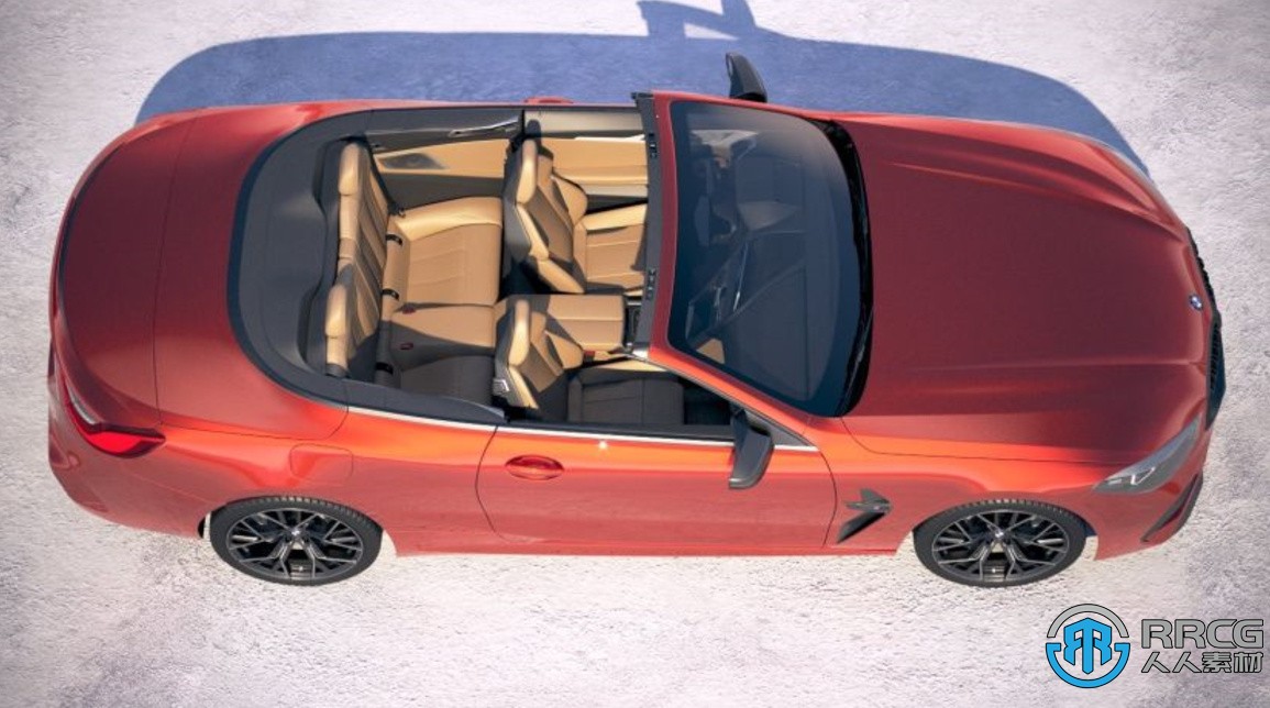 宝马BMW M8 Competition Cabrio 2020款汽车3D模型