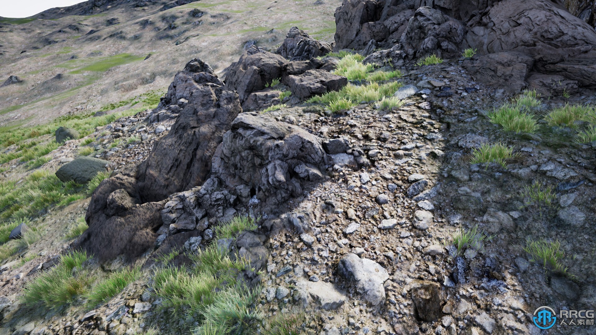 岩石和悬崖摄影测量模型贴图Unreal游戏素材