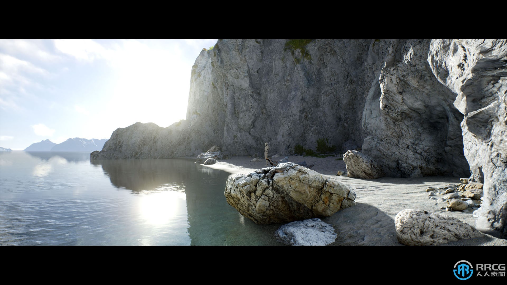 美丽岛屿岩石自然环境场景Unreal游戏素材